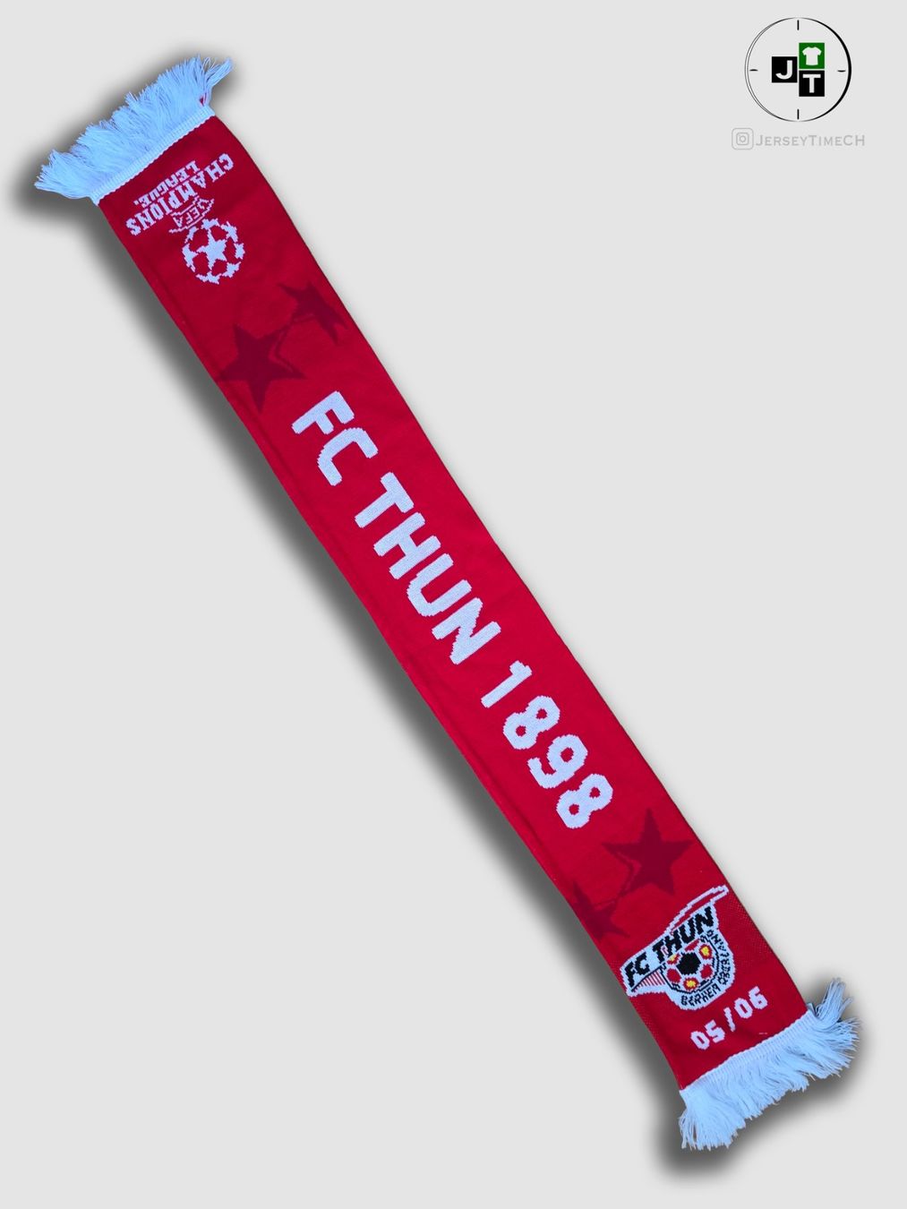 Foulard & Sciarpe: FC THUN 05/06 CHAMPIONS LEAGUE SCHAL – Nuovo e nell'imballaggio originale da Lüchingen venduto da Jersey_Time