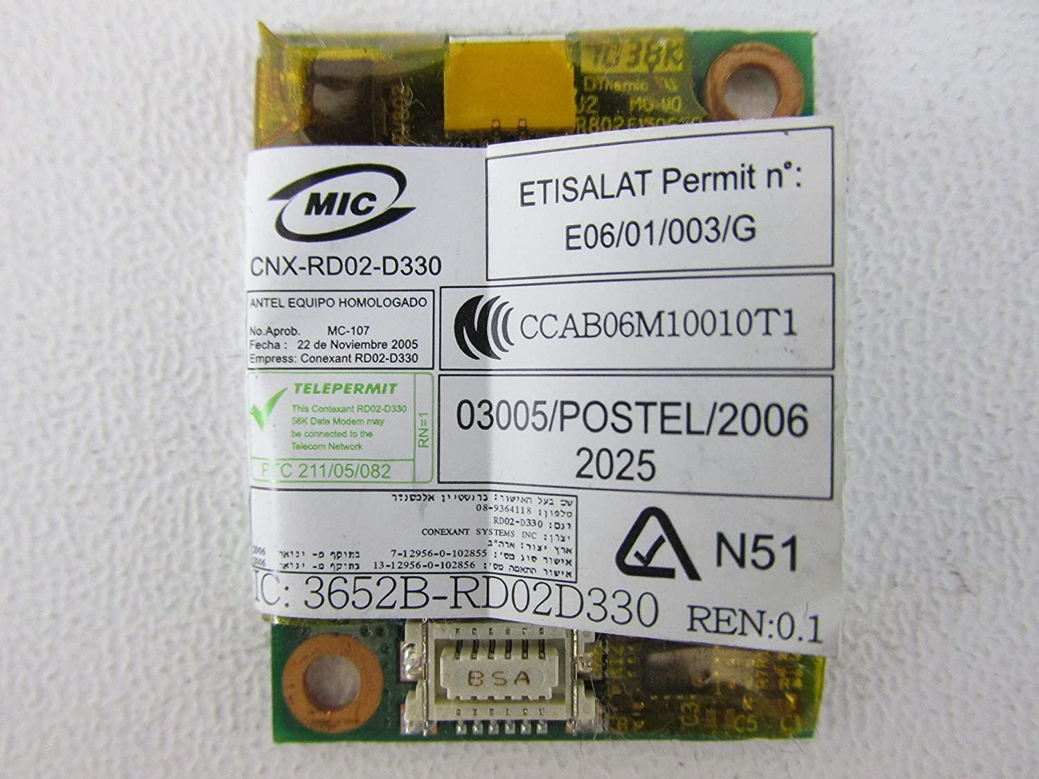 Modems & Router: MODEM 60Y3207 - FRU ThinkPad T410/T420 – Gebraucht aus Fislisbach von Special24