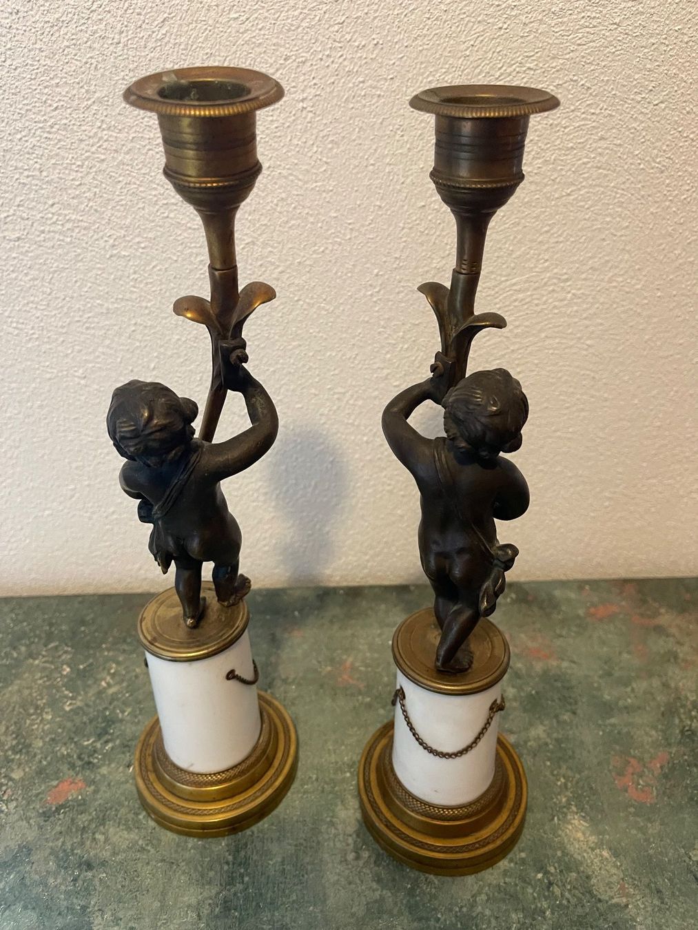 Portacandele: Wunderschöne Kerzenständer antik Bronce – Usato da Villnachern venduto da socondlife 2