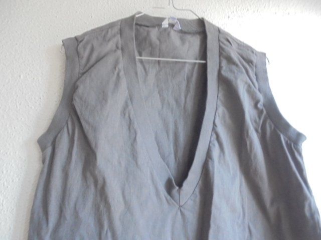 Top: Top grau Baumwolle Gr. XL – Usato da Hinwil venduto da Glasperlen
