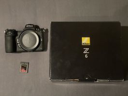Schöne Nikon Z6 mit CF Express Karte gepflegt und mit OVP