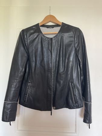 Milestones Lederjacke schwarz Grösse 40 neuwertig