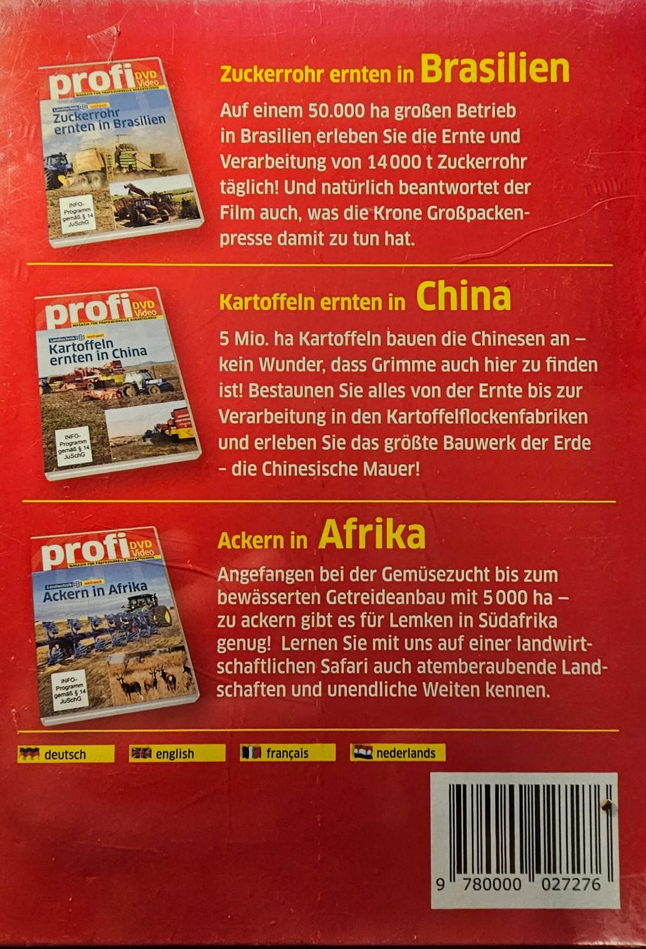 Tous les DVDs: Landtechnik Weltweit - 3 DVD Box Set – Neuf avec emballage d'origine à Wahlen b. Laufen par Cg10 1