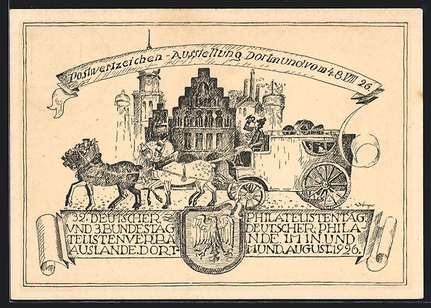 Entiers postaux: Dortmund, Postwertzeichen-Ausstellung 19 – D'occasion à Berlin par bartko-reher