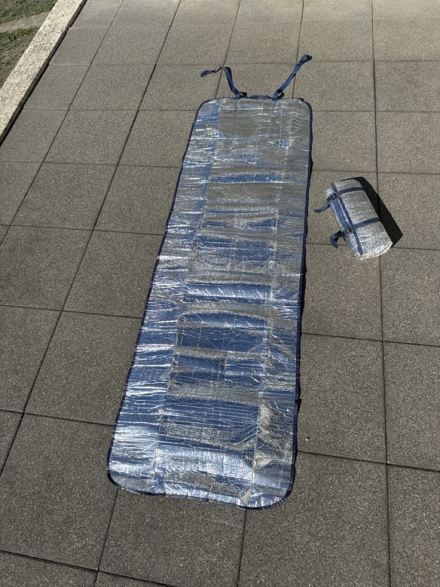 Tappetini fitness: 2 tapis de sol isolants argentés 185 cm – Usato da Vicques venduto da JU_2824
