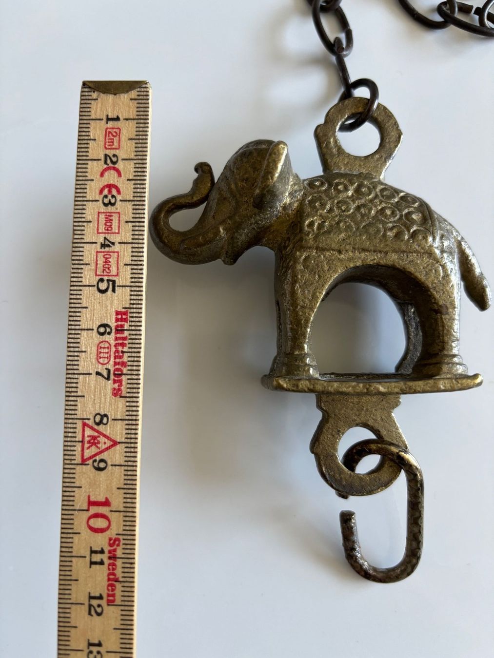 Figurines: Anhänger Elefant mit Kette Messing antik Deko – D'occasion à Horgen par uge_pd5p 4