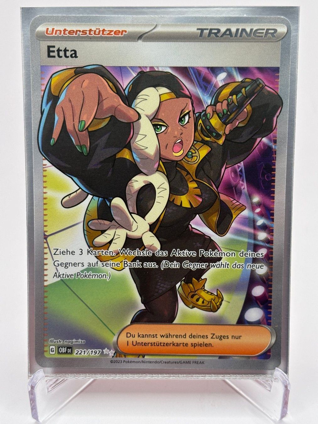 Pokémon Carte collezionabili: Obsidianflammen - Etta  (OBF 221) - Deutsch – Nuovo (secondo la descrizione) da Allschwil venduto da Bullach