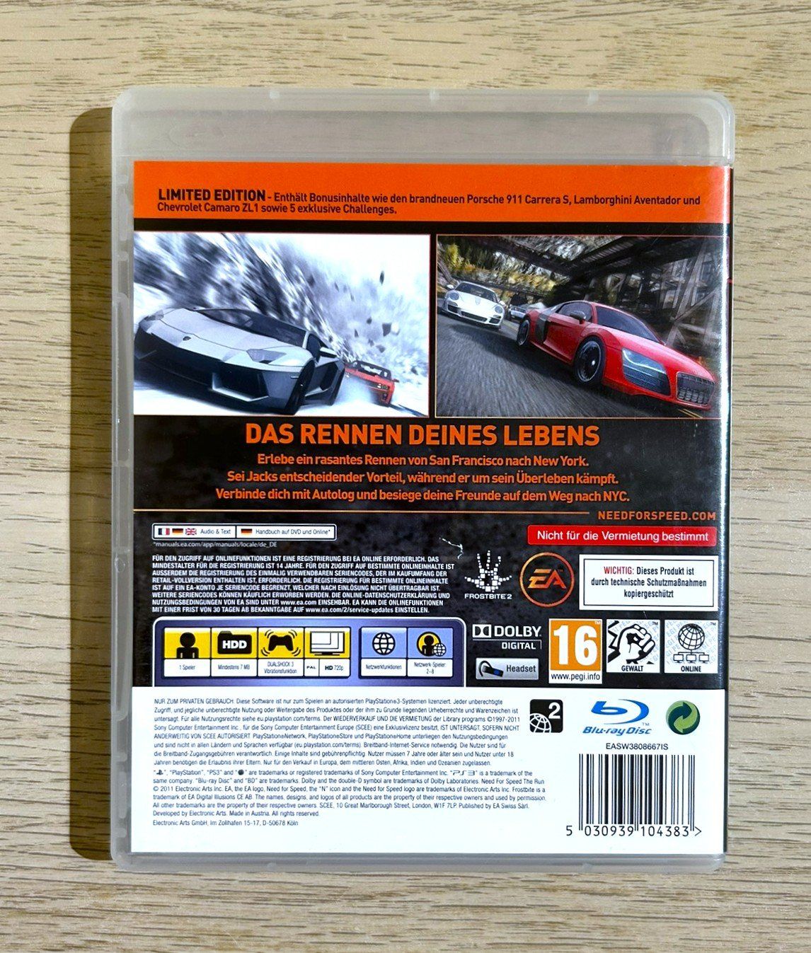 Sony Giochi: Need for Speed The Run Limited Edition PS3 – Usato da St. Gallen venduto da Alpine.Arcade 1