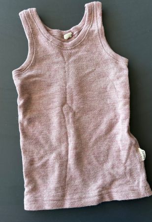 Dilling Unterhemd Merinowolle rosa Grösse 98/104