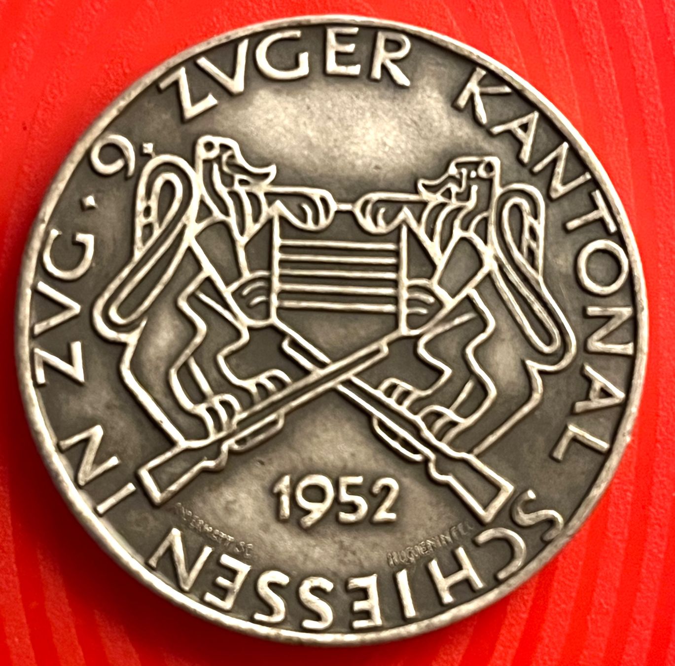 Medaglie: Médaille tir cantonal Zug 1952 – Usato da Renan BE venduto da johncactus
