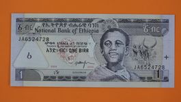 Banknote Äthiopien 1 Bir 2000 2008 UNZ