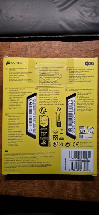 CORSAIR VENGEANCE 32go 6000Mhz CL28 AMD EXPO (Neu und originalverpackt ...