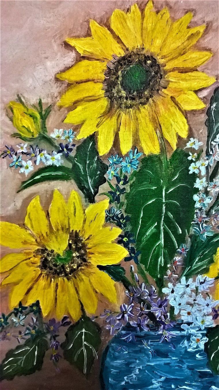 Tableaux: Sonnenblumenstrauß – D'occasion à Thörigen par Beni511 1