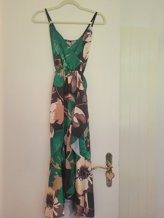Abito con cintura verde salvia - Celestina Vintage
