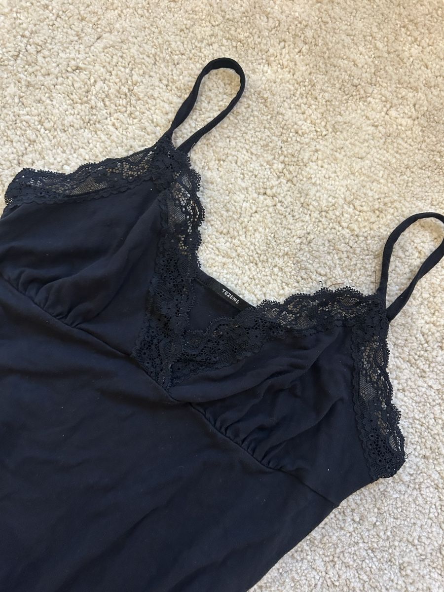 Tezenis Tops: cute tezenis spitzen top black   – Gebraucht aus Dietlikon von leaaasells 3
