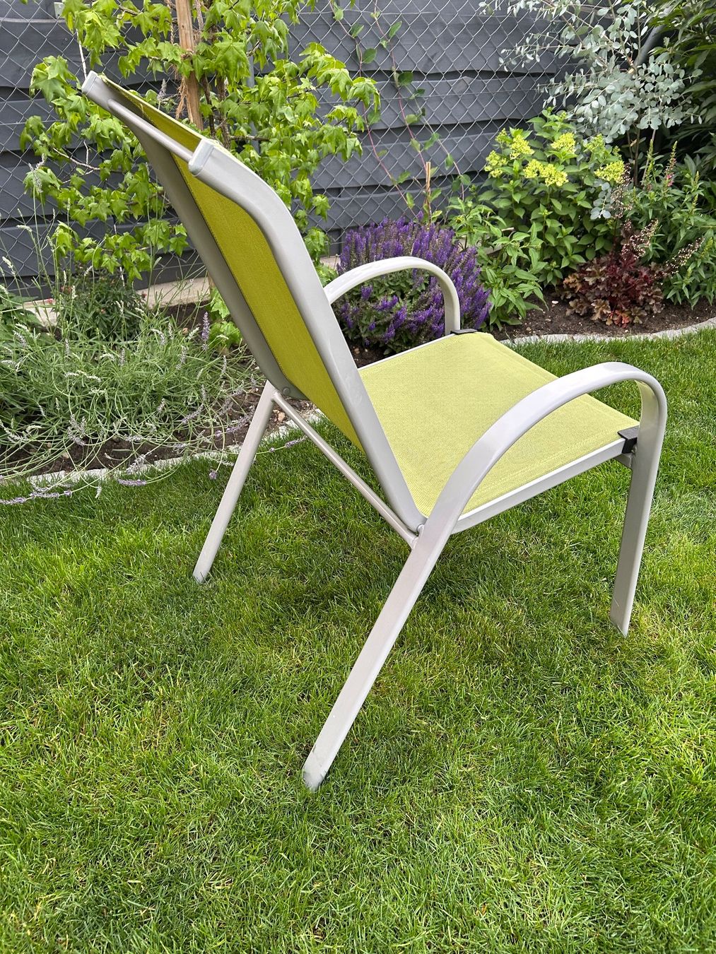 Sedie: Gartenstuhl Aluminium hellgrün gebraucht – Usato da Hagenbuch ZH venduto da Idosimu72 2