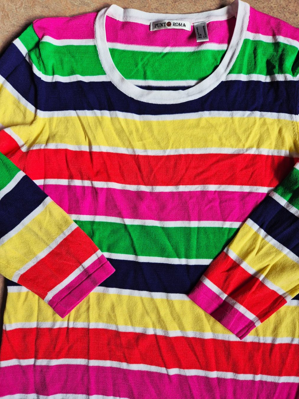 Maglioni & Felpe: PULLOVER PULLI PUNTO ROMA S 36 BUNT GESTREIFT,  TOP – Usato da Elsau venduto da the-colorful-side 7
