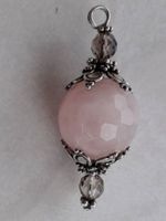 Schmuck Anhänger Rosenquarz