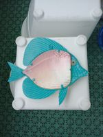 Poisson décoratif en métal(3D)Tolles Geschenk&Mitbrinsel!