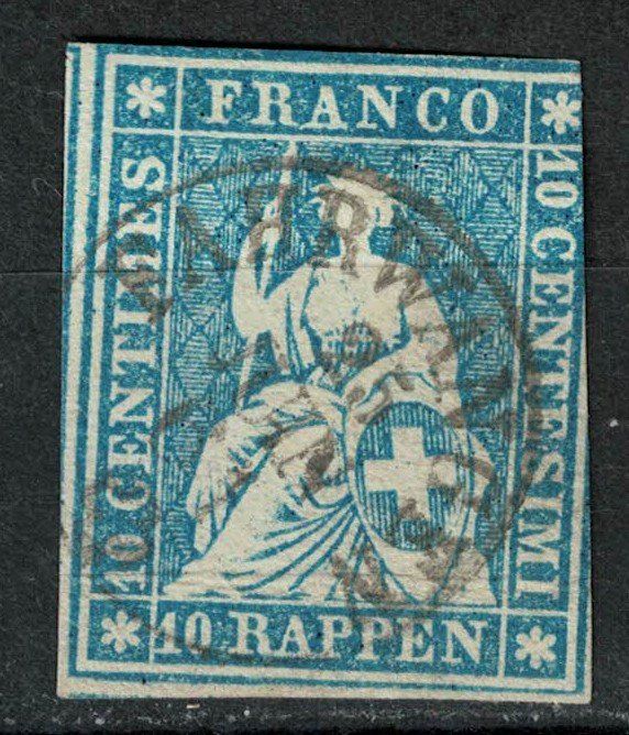 Alle Briefmarken: Strubel 23 gestempelt – Gebraucht aus Bern von bae_958f