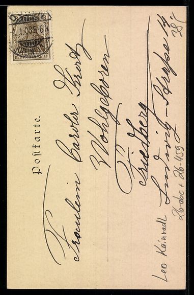 Cartoline postali: Philipp + Kramer Nr. IV /2: Künstler Le – Usato da Berlin venduto da bartko-reher 1