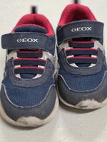Geox Kinderschuhe blau rot mit Klettverschluss Gr. 24