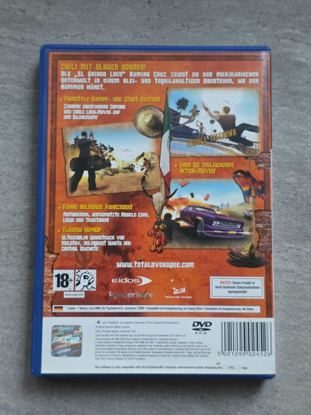 Giochi: PS2 Game - Total Overdose - PlayStation 2 Spiel – Usato da Münchenbuchsee venduto da RipiRip 2