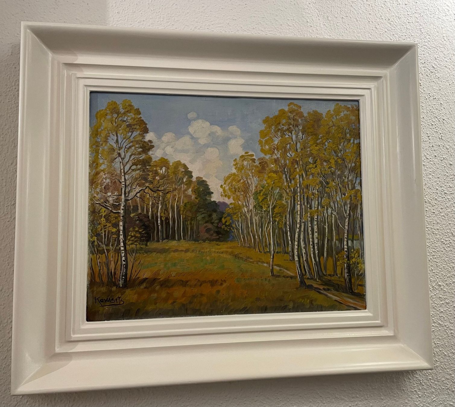 Dipinti: Bild "Pappelhain" von Andor Kovasits – Usato da Russikon venduto da Ziorudolfo