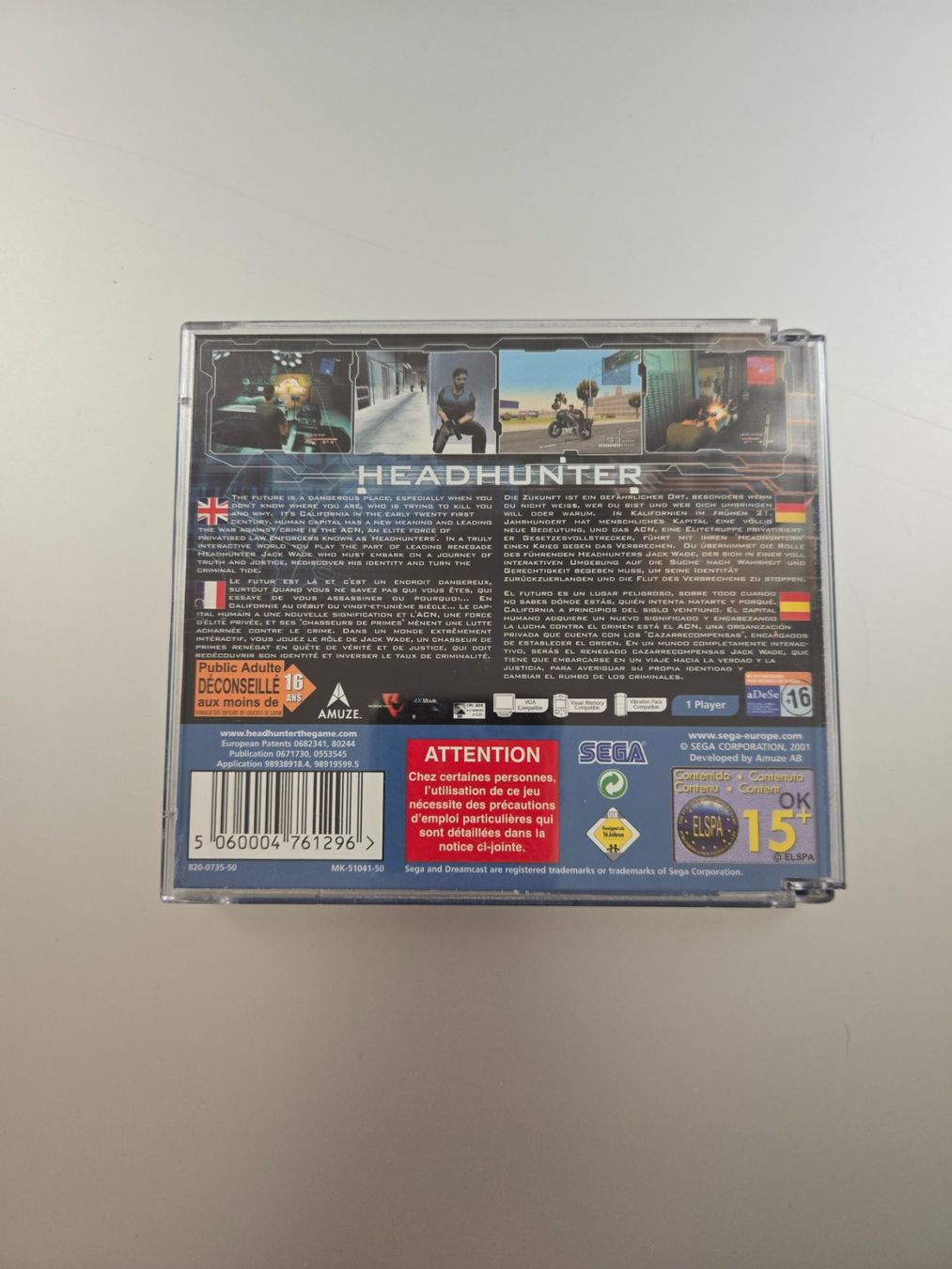 Sega Spiele: Headhunter Dreamcast - Retro Game Klassiker – Gebraucht aus Basel von noah27 1