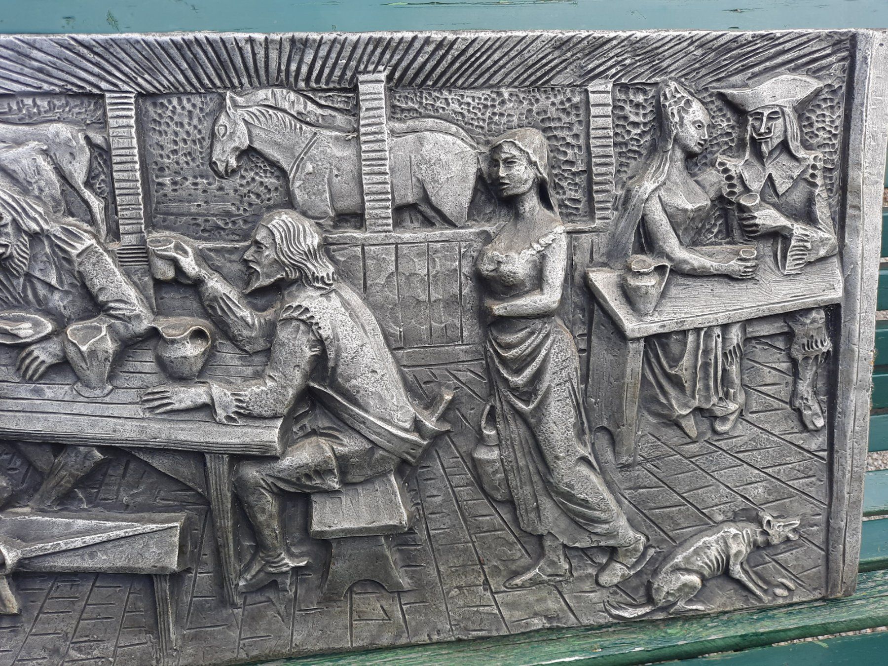 Piatti di portata: Luigi Ferretti Kunst, Relief, signiert – Usato da Weinfelden venduto da JoeBaer 3