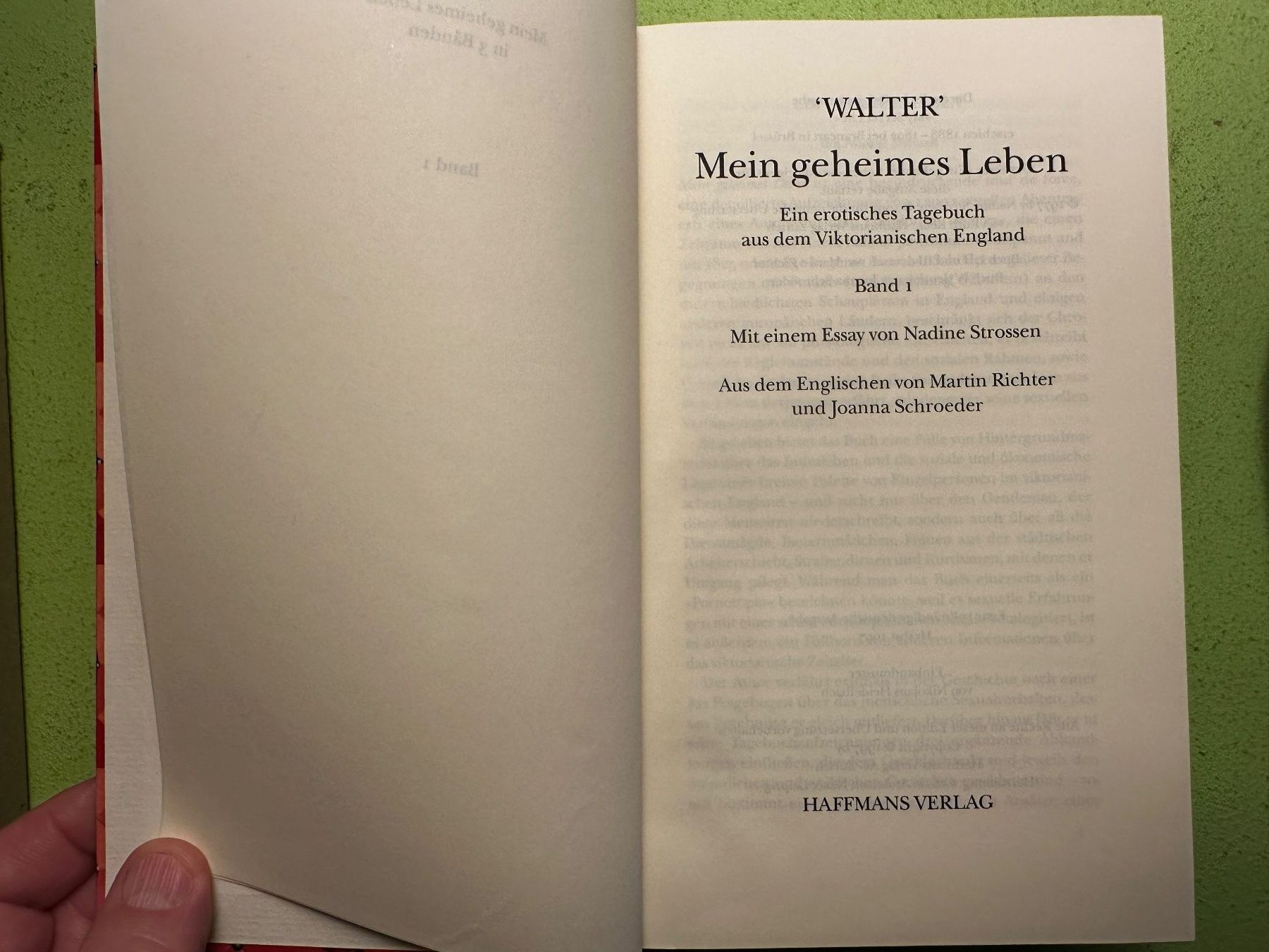 Libri: Walter: Mein geheimes Leben. – Usato da Zürich venduto da allp 1