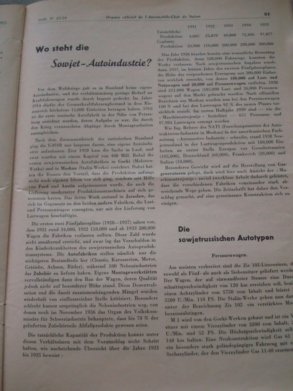 Zeitschriften & Magazine: Zeitung - Auto - ACS - 1939 - Heft Nr. 23/24 – Gebraucht aus Neuenegg von flohcante 4