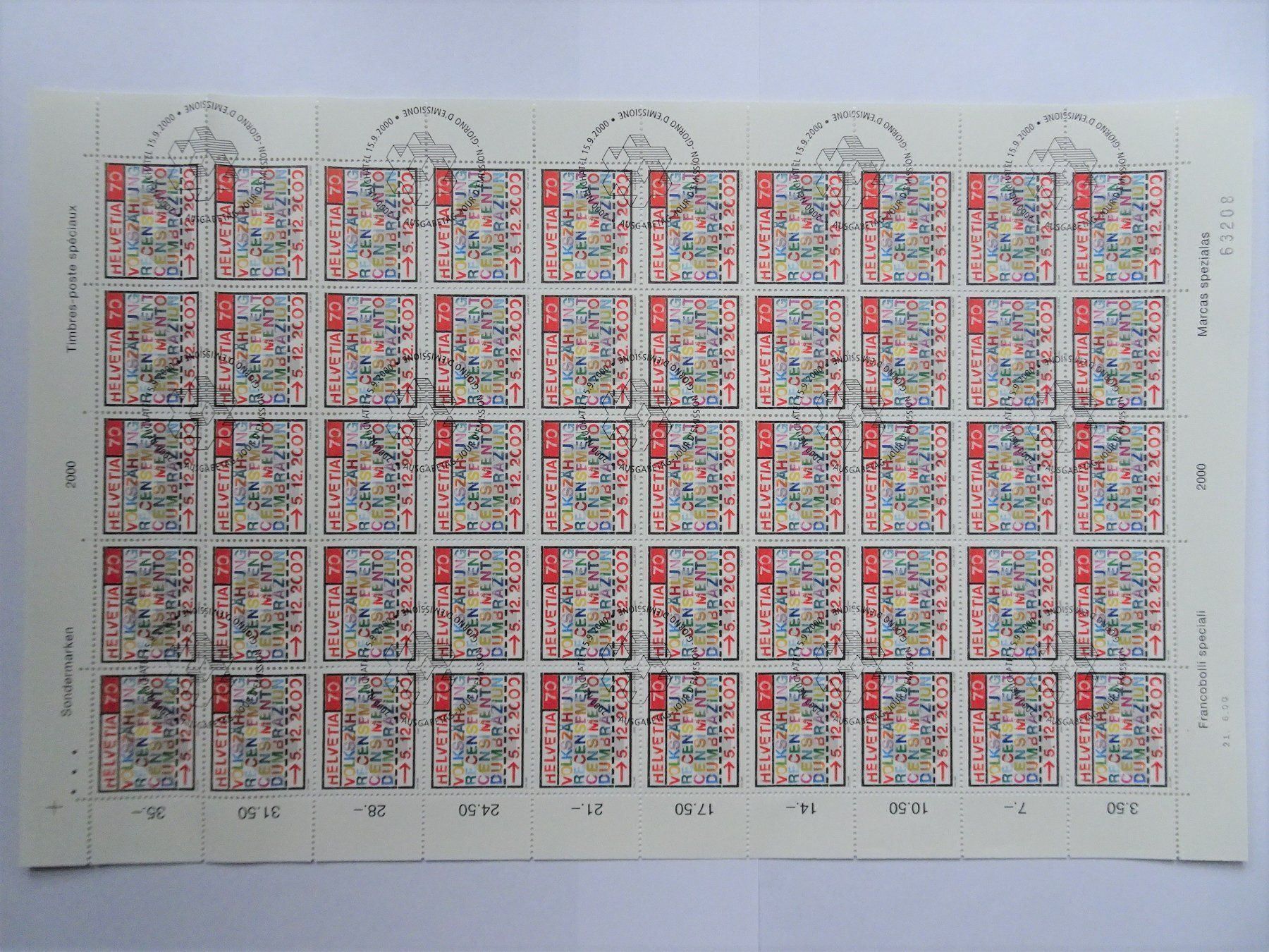 Tous les timbres: 2000 – Neuf (Voir description) à Aadorf par Chnorli-Furz
