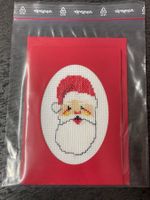 Gestickte Weihnachtskarte, Kreuzstich Samichlaus neu