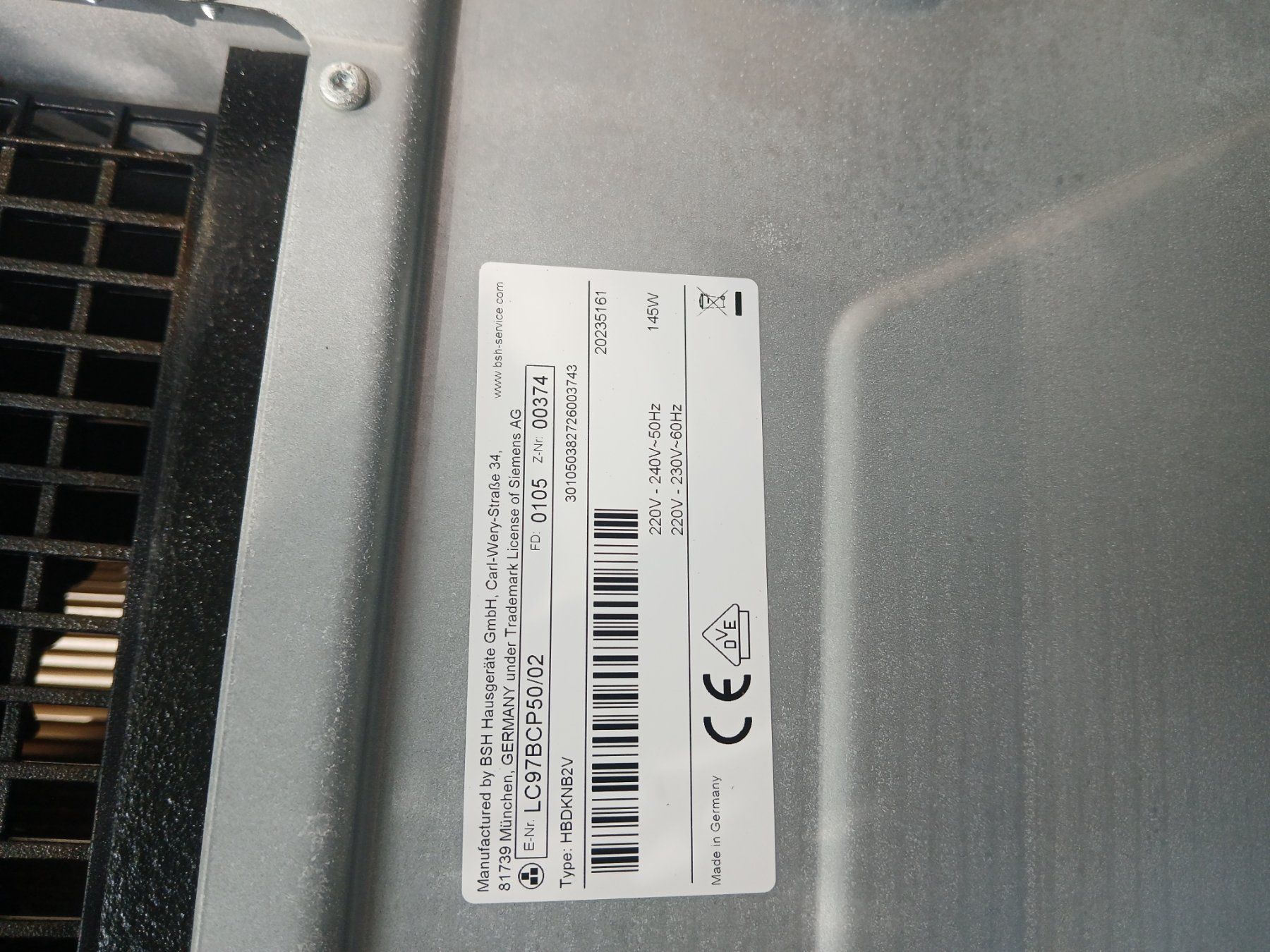 Hottes de ventilation: Dampfabzug BSH Hausgeräte – D'occasion à Schöftland par ValtraBM100 4