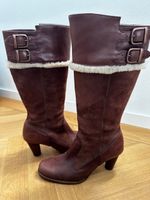 Braune UGG Stiefel "Raya" Leder/Wildleder, Gr. 39