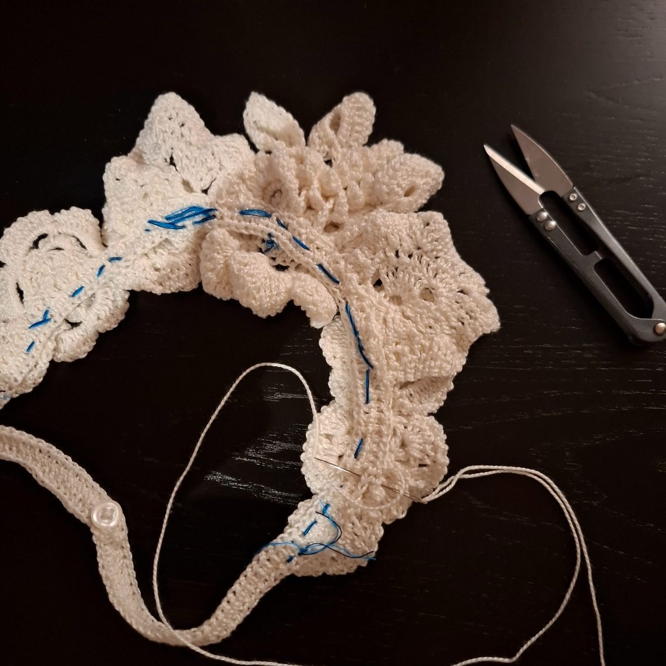 Ketten: Collier crocheté à fleurs, fait main, idée cadeau – Neu (gemäss Beschreibung) aus tartegnin von Madelaine_09 6