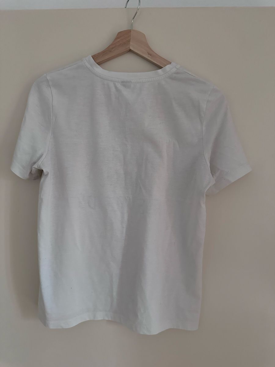 Vero Moda T-shirt: T-shirt VERO MODA blanc imprimé taille S  – Usato da Onex venduto da ale_5fgb 1
