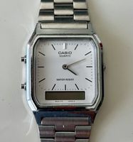 Casio Quartz Uhr, Wasserdicht, Analog&Digital mit Alarm