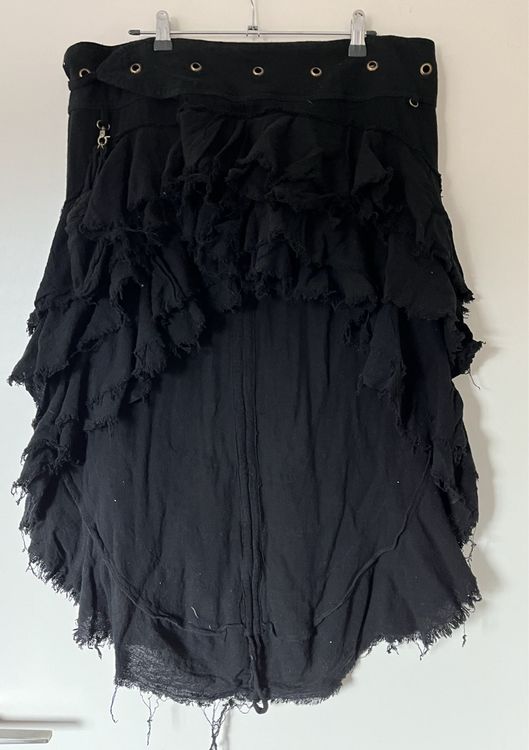 Miutii Mittelalter Rock Für Mädchen - Gothic Steampunk A-Linie Maxirock Renaissance Kostüm