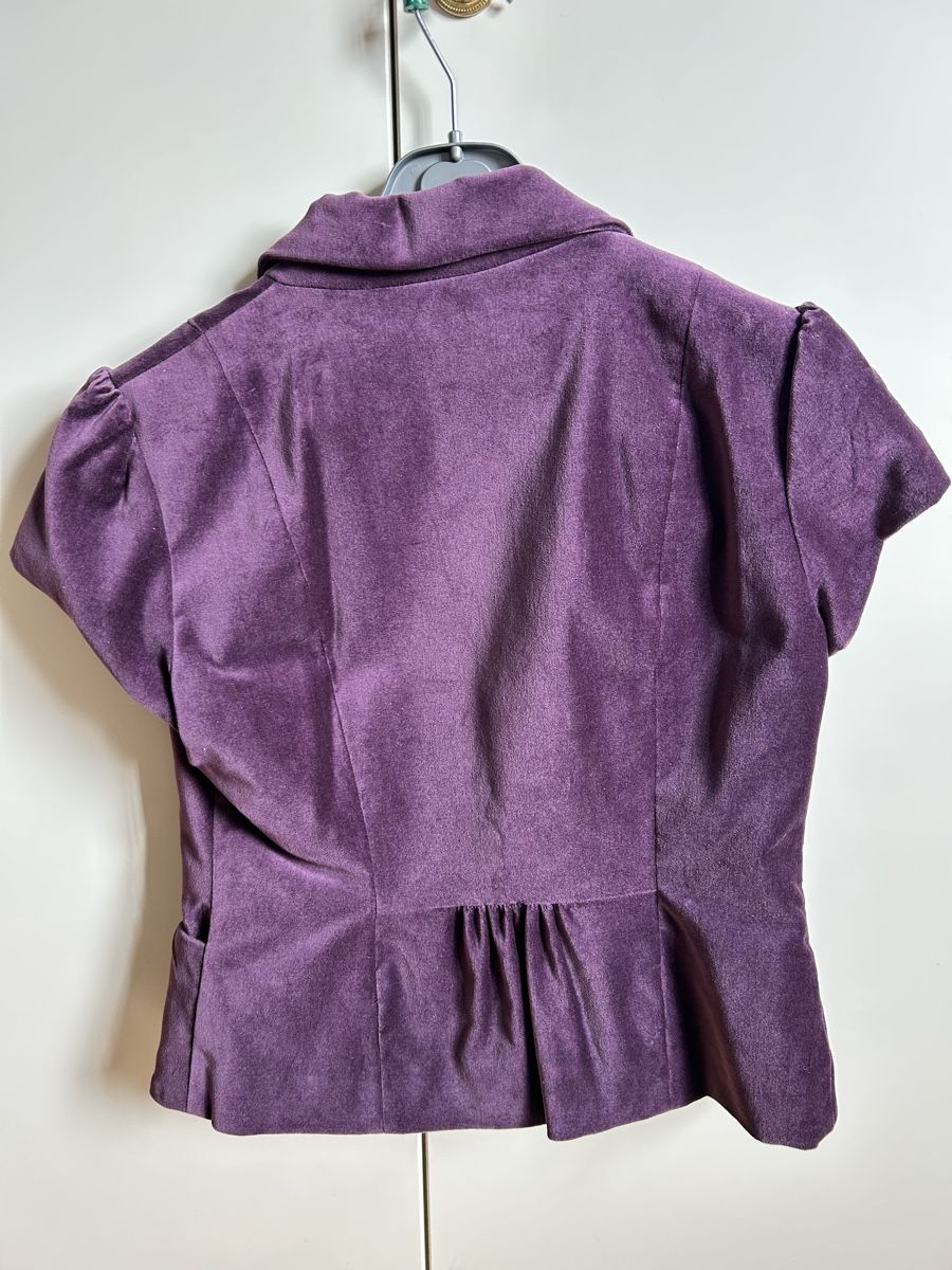 H&M Giacche: Purple Velvet Bolero Jacket, Size 38 – Nuovo (secondo la descrizione) da Zürich venduto da Sophie0569 1