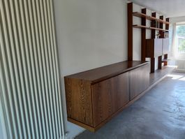 WOHNWAND (1962) im BAUHAUS-STIL, TOP-ZUSTAND!!! 540x190 cm