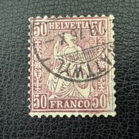 Sitzende Helvetia Nr. 43, gestempelt