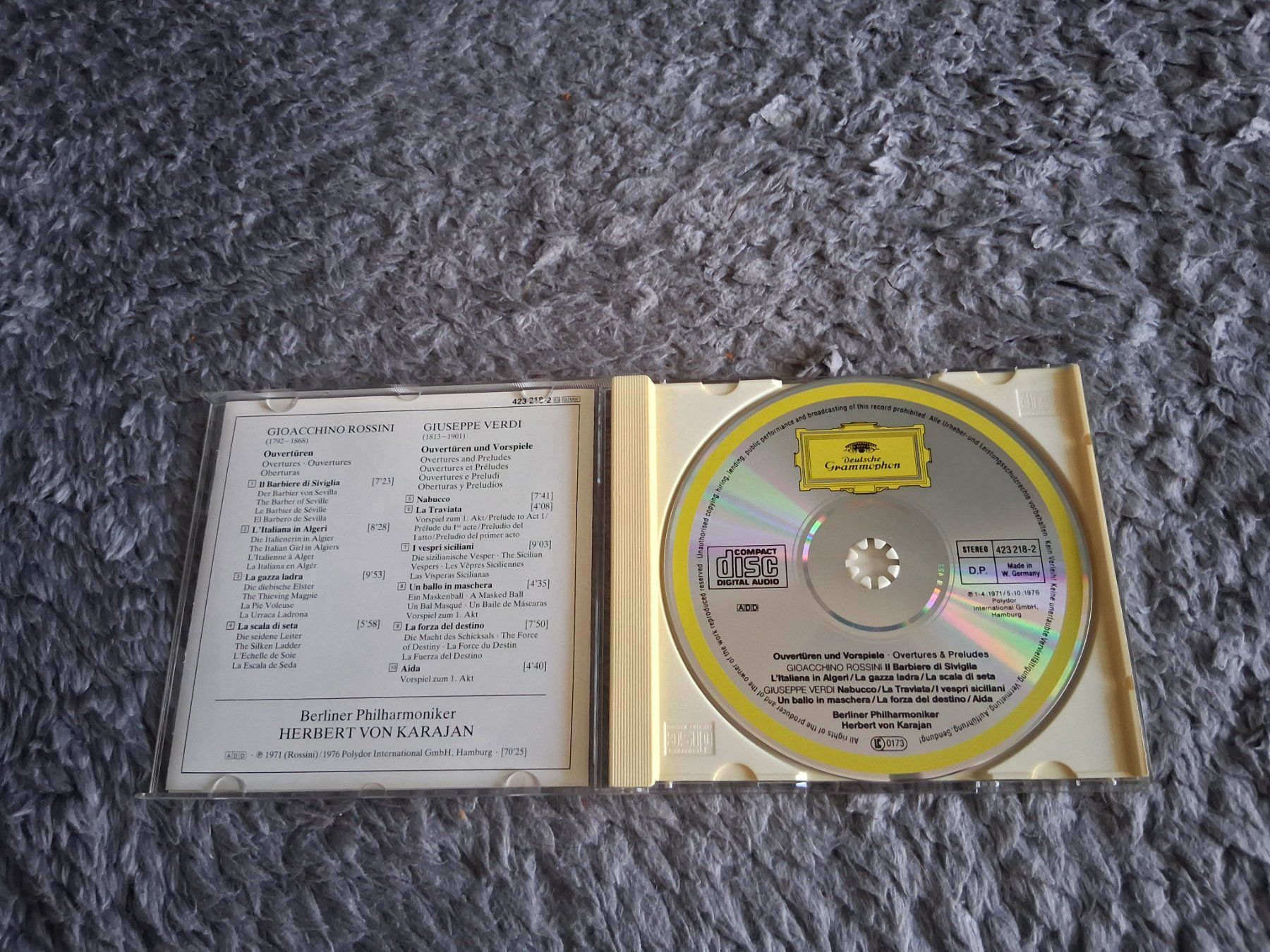 CDs: ROSSINI & VERDI OVERTURES   KARAJAN    CD – Gebraucht aus Wetzikon ZH von Ramones01 2
