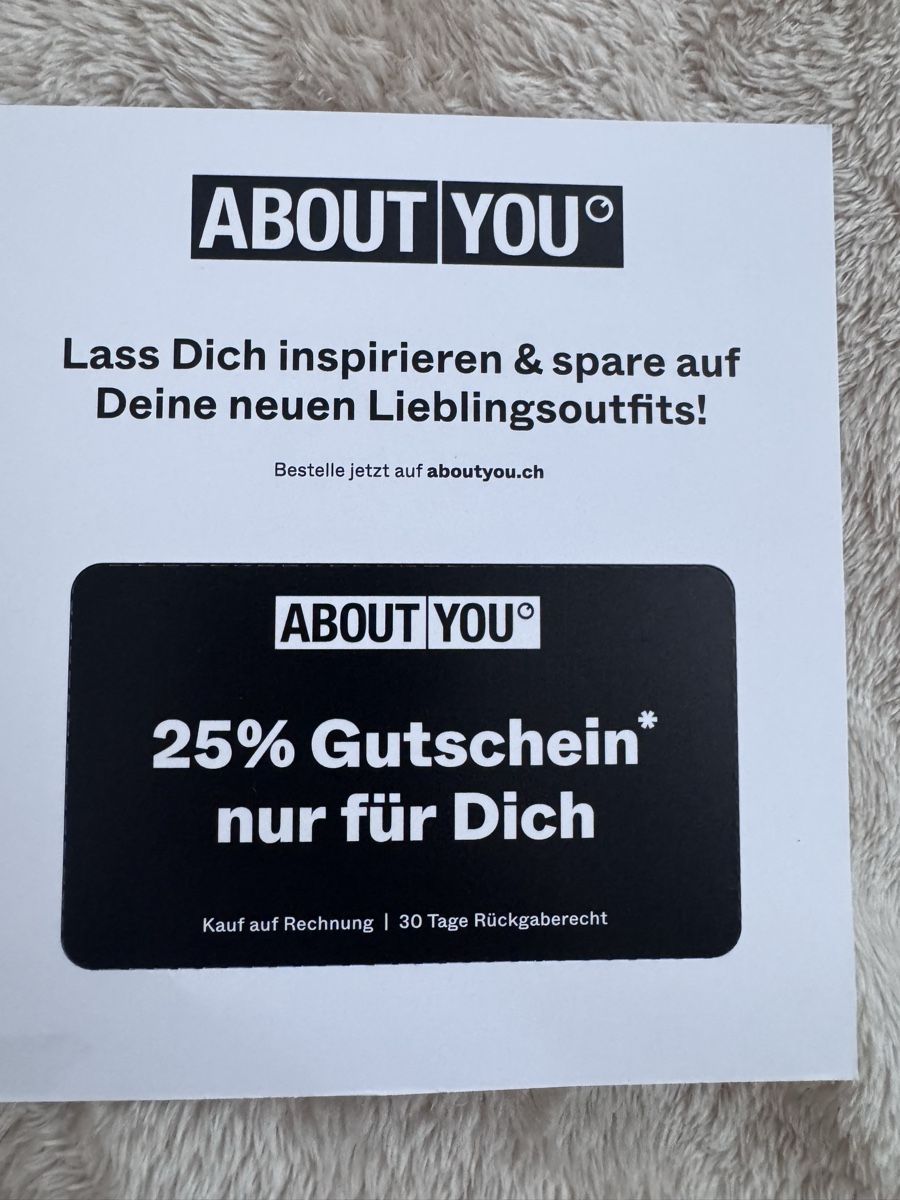 Bons: About You 25% Rabatt – Neuf avec emballage d'origine à Sins par sum_lv6d