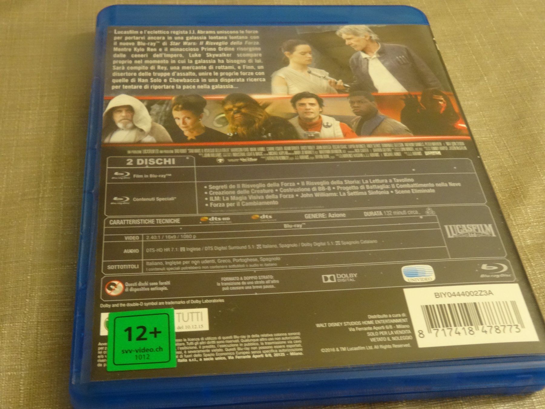 Alle DVDs: Star Wars: Il Risveglio Della Forza - Blu-Ray ENG / ITA – Gebraucht aus Olten von Disc-Verkauf 2