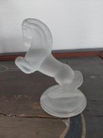 Pferdefigur THE FRANKLIN MINT, 1987, Art Deco, Frosted Glass