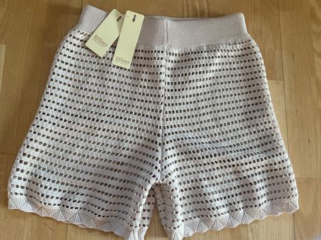 Effeny Hippie Strick Shorts in Gr. M/L, Beige, NEU