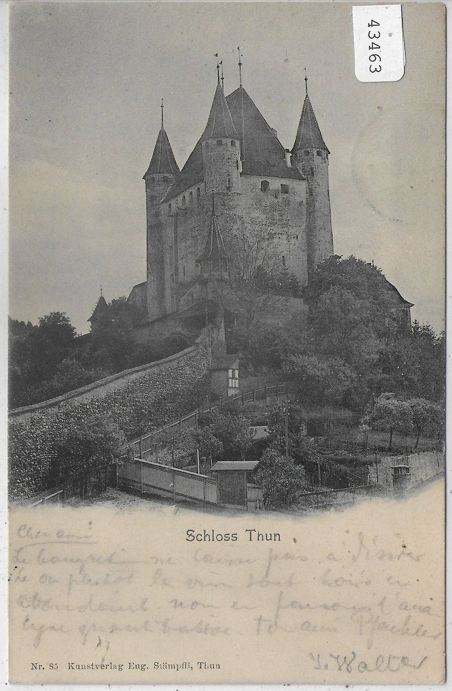 Cartoline postali: Schloss Thun 1904 – Usato da Ettingen venduto da Kartenplanet