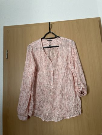 Neue Street One Bluse/ Shirt in gr 40 in lachsfarbe/ weiss